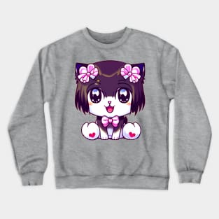 Cute kawaii kitten Crewneck Sweatshirt